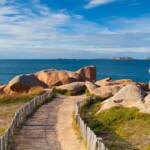 Côte de Granit Rose en Bretagne près de Ploumanach, France